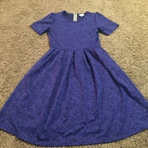 Lularoe blue floral print dress
